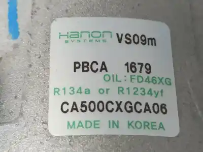 Second-hand car spare part air conditioning compressor for kia picanto (ja) attract oem iam references ca500cxgca06  pbca1679