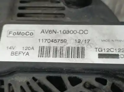 Автозапчастина б/у генератор для ford fiesta (ccn) trend посилання на oem iam av6n10300dc  117045759