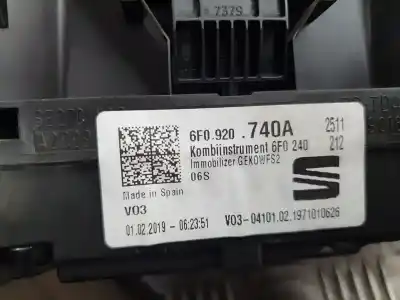 Автозапчастина б/у панель інструментів для seat ibiza (kj1) reference посилання на oem iam 6f0920740a  a2c17414400
