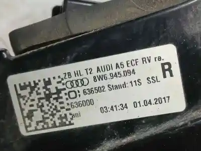 Peça sobressalente para automóvel em segunda mão farolim traseiro direito por audi a5 sportback (f5a) sport referências oem iam 8w6945094