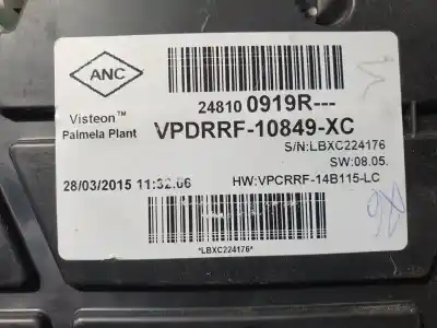 Second-hand car spare part dashboard for renault captur expression oem iam references 248100919r  vpdrrf10849