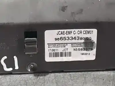 Second-hand car spare part multifunction display for peugeot 508 access oem iam references 9665334380  