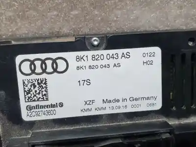 Peça sobressalente para automóvel em segunda mão comando de sofagem (chauffage / ar condicionado) por audi q5 (8r) 2.0 tdi quattro (140kw) referências oem iam 8k1820043as  a2c92743600