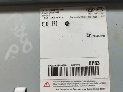 Second-hand car spare part gps navigation system for hyundai tucson n-line lite 2wd oem iam references 96560d7801mpp avb11d7ee pantalla rozada 