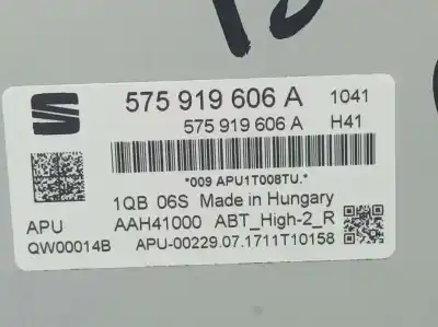 Автозапчасти б/у gps-навигационная система за seat ateca (kh7) style ссылки oem iam 575919606a  aah41000