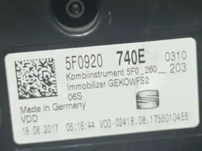 Автозапчасти б/у приборная доска за seat ateca (kh7) style ссылки oem iam 5f0920740e  a2c1236200