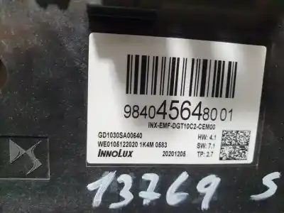 Pezzo di ricambio per auto di seconda mano sistema di navigazione gps per citroen c4 lim. 1.2 12v e-thp riferimenti oem iam 9840456480  gd1030sa00640 Pezzo di ricambio per auto di seconda mano sistema di navigazione gps per citroen c4 lim. 1.2 12v e-thp riferimenti oem iam 9840456480  gd1030sa00640
