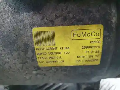 Peça sobressalente para automóvel em segunda mão compressor de ar condicionado a/a a/c por ford fiesta (cb1) trend referências oem iam 8v5119d629df  2009apr28