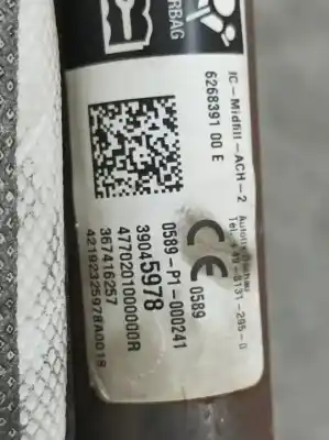Peça sobressalente para automóvel em segunda mão airbag de cortina dianteiro direito por opel corsa e color edition ecoflex referências oem iam 39045978  367416257