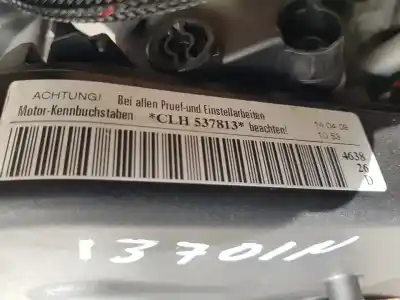 Second-hand car spare part complete engine for audi a3 sportback (8va) attraction oem iam references clh  537813