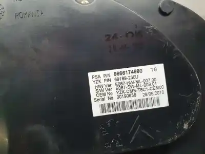 Peça sobressalente para automóvel em segunda mão quadrante por peugeot 3008 access referências oem iam 9666174980  69189230u