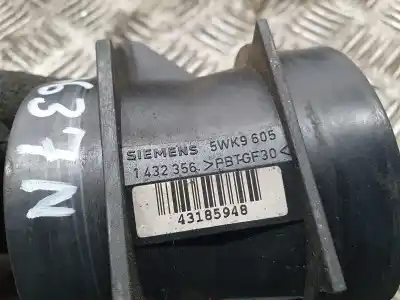 Second-hand car spare part flowmeter for bmw serie 5 berlina (e39) 520i oem iam references 1432356 5wk9605 siemens 