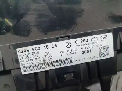 Автозапчасти б/у приборная доска за mercedes-benz clase b (w246) b 200 be (246.243) ссылки oem iam a2469001816  0263734052