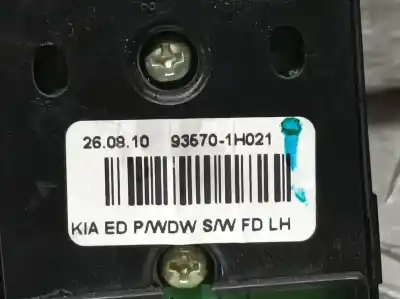 Peça sobressalente para automóvel em segunda mão botão / interruptor elevador vidro dianteiro esquerdo por kia pro_cee´d drive referências oem iam 935701h021  