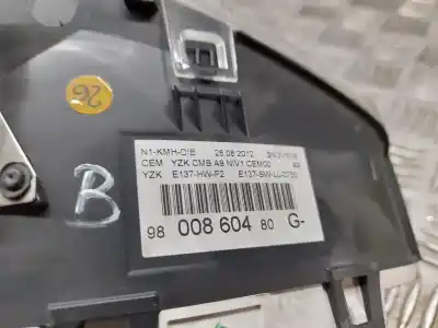 Peça sobressalente para automóvel em segunda mão quadrante por peugeot 208 access referências oem iam 9800860480  e137swll0750