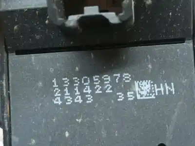 Peça sobressalente para automóvel em segunda mão botão / interruptor elevador vidro dianteiro esquerdo por opel astra j lim. selective referências oem iam 13305978  