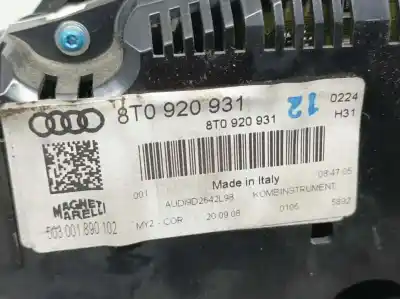 Peça sobressalente para automóvel em segunda mão quadrante por audi a5 coupe (8t) 2.0 16v tfsi referências oem iam 8t0920931  503001980102