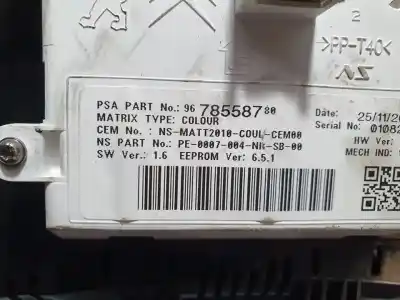 Second-hand car spare part dashboard for citroen ds4 design oem iam references 9678558780  