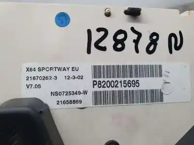 Автозапчасти б/у приборная доска за renault scenic rx4 (ja0) 1.9 dci salomon ссылки oem iam 8200215695 ns0725349w 216702623