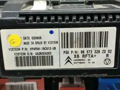 Peça sobressalente para automóvel em segunda mão comando de sofagem (chauffage / ar condicionado) por citroen c6 exclusive referências oem iam 96573328zd  vp4puh18c612ub