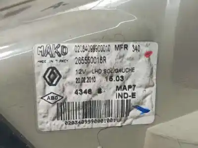 Second-hand car spare part left tailgate light for renault fluence expression oem iam references 265550016r  