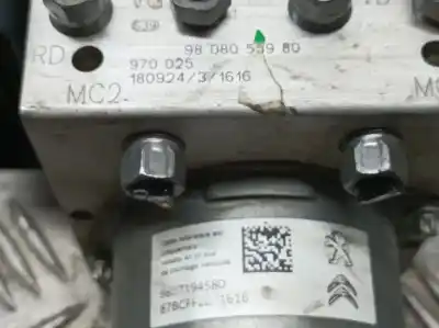 Pezzo di ricambio per auto di seconda mano abs per citroen c4 cactus feel riferimenti oem iam 9808055980  970025