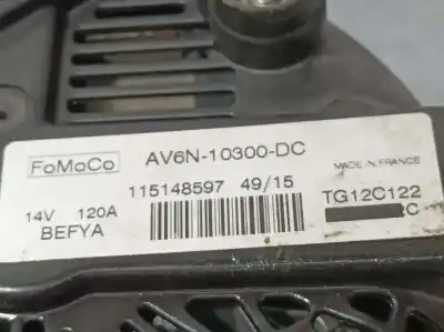 Автозапчастина б/у генератор для ford fiesta (ccn) trend посилання на oem iam av6n10300dc  tg12c122