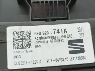 Second-hand car spare part dashboard for seat arona (kj7) style oem iam references 6f0920741a  a2c17414600