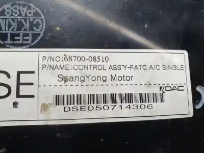 Автозапчастина б/у клімат-контроль для ssangyong rexton rx 270 full посилання на oem iam 6870008510  