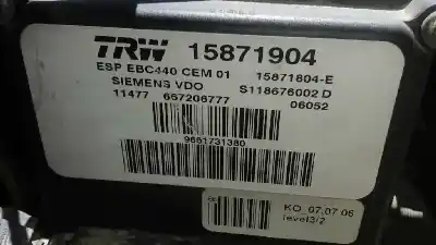 Peça sobressalente para automóvel em segunda mão abs por citroen c6 exclusive referências oem iam 15871904  s118676002d