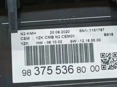 Second-hand car spare part dashboard for citroen c3 aircross feel oem iam references 9837553680  yzkcmbn2cem01