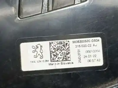 Pièce détachée automobile d'occasion feu arrière droit pour peugeot 308 gt références oem iam 9835300280  