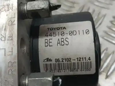 Peça sobressalente para automóvel em segunda mão abs por toyota yaris active referências oem iam 445100d110  06210212114