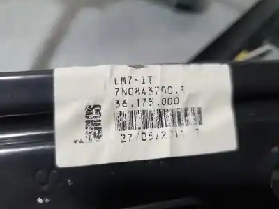 Second-hand car spare part rear right window regulator for seat alhambra (710) 4kids reference oem iam references 7n0843700e  