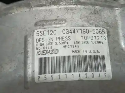 Second-hand car spare part air conditioning compressor for jeep compass limited oem iam references 4471905065  