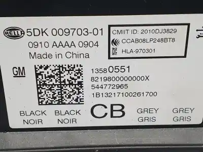 Second-hand car spare part electronic module for chevrolet cruze lt oem iam references 13580551  5dk00970301