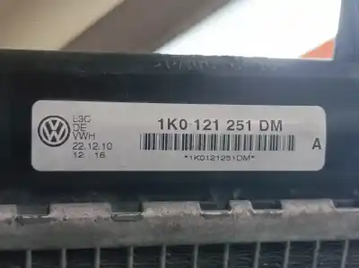 Автозапчастина б/у водяний радіатор для skoda superb combi (3t5) ambition посилання на oem iam 1k0121251dm  