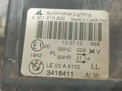 Second-hand car spare part left headlight for bmw x3 (e83) 2.0d oem iam references 3418411  