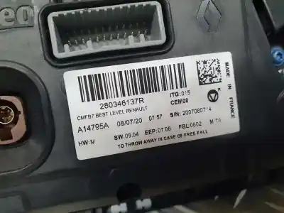Автозапчасти б/у gps-навигационная система за renault clio v experience ссылки oem iam 280346137r  