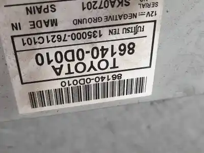 Peça sobressalente para automóvel em segunda mão módulo / sistema de navegação gps por toyota yaris active referências oem iam 861400d010  