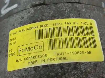 Peça sobressalente para automóvel em segunda mão compressor de ar condicionado a/a a/c por ford fiesta (ccn) ambiente referências oem iam av1119d929ab  