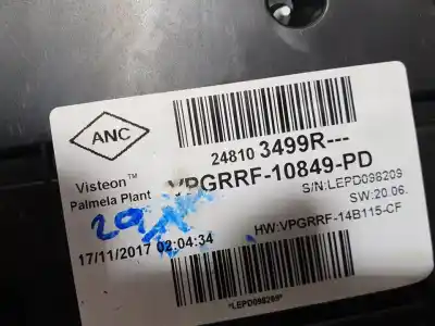 Peça sobressalente para automóvel em segunda mão quadrante por renault captur zen referências oem iam 248103499r  vpgrrf10849pd