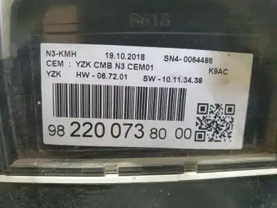Peça sobressalente para automóvel em segunda mão quadrante por citroen berlingo start m referências oem iam 9822007380  