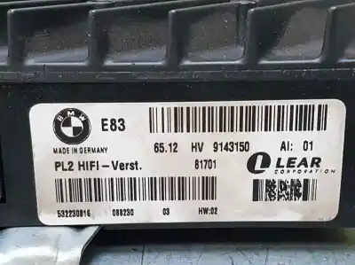 Peça sobressalente para automóvel em segunda mão módulo eletrónico antena por bmw x3 (e83) 2.0d referências oem iam 65129143150  532230816