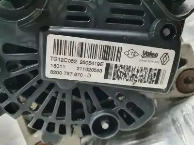 Gebrauchtes Autoersatzteil lichtmaschine zum renault megane iii berlina 5 p dynamique oem-iam-referenzen 8200757870d  tg12c062