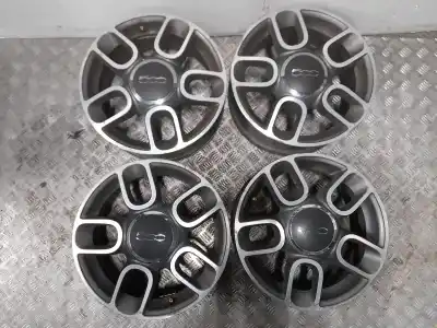 İkinci el araba yedek parçası tekerlek seti için fiat nuova 500 (150) lounge oem iam referansları  aluminio 6x15 4 torn et 35 