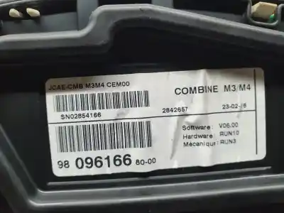 Second-hand car spare part dashboard for citroen c-elysée exclusive oem iam references 9809616680  sn02854166