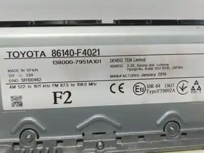 Автозапчасти б/у gps-навигационная система за toyota c-hr (_x1_) 1.8 hybrid (zyx10_ zyx11_) ссылки oem iam 86140f4021  1380007951a101