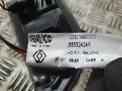 Second-hand car spare part left tailgate light for renault clio iv authentique oem iam references 265552424r  