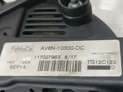 Автозапчастина б/у генератор для ford fiesta (ccn) trend посилання на oem iam av6n10300dc  tg12c122